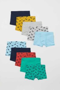 H&M 10-pack Boxer Kurze Hose Kinder Weiß | 7962-NGMSY