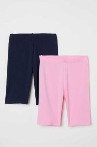 H&M 2-pack Cycling Kurze Hose Kinder Schwarz | 4310-KVYOQ