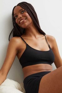 H&M 2-pack Non-padded Baumwoll Bra Tops Unterwäsche Damen Helllila Weiß | 7948-KFRUQ