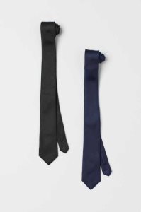 H&M 2-pack Ties Blazer Herren Schwarz | 6738-SVHFU