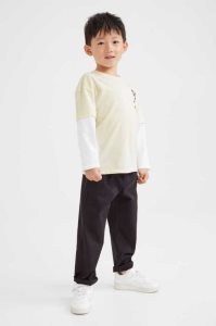 H&M 2-piece Baumwoll Einteiler Kinder Schwarz | 8367-XKCTR