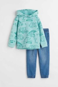 H&M 2-piece Einteiler Kinder Navy Blau | 0742-KWQXR