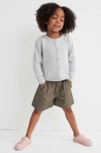 H&M 3-pack Baumwoll Poplin Kurze Hose Kinder Khaki Grün Gelb Rosa | 0653-GAFXS