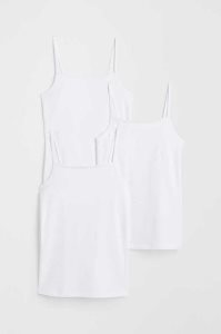 H&M 3-pack Baumwoll Tank Oberteile Kinder Schwarz Weiß Grau | 1638-GBXEQ