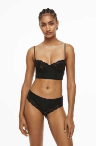 H&M 3-pack Jersey Hipster Briefs Unterwäsche Damen Schwarz | 7425-HQOIZ