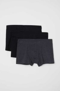 H&M 3-pack Kurzes Baumwoll Boxer Shorts Unterwäsche Herren Dunkelgrün | 5094-DQCKR