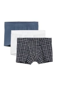 H&M 3-pack Kurzes Baumwoll Boxer Shorts Unterwäsche Herren Khaki Grün | 6058-AQJZI