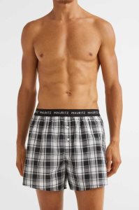 H&M 3-pack Woven Baumwoll Boxer Shorts Unterwäsche Herren Schwarz | 6042-ZITDQ