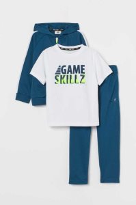 H&M 3-piece Set Sportbekleidung Kinder Grün | 0769-SPEIH