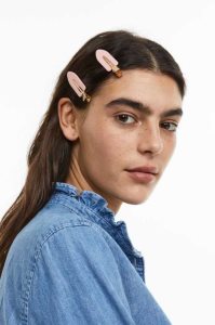 H&M 4-pack Hair Clips Ausrüstungen Damen Beige Gold | 5497-VEULJ