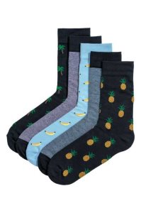 H&M 5-pack Socken Herren Bordeaux Navy Blau | 8916-CBXRM