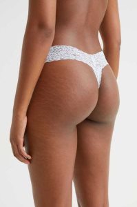 H&M 5-pack Spitze Tanga Briefs Unterwäsche Damen Rosa Weiß Dunkelgrau | 7401-FQMYZ