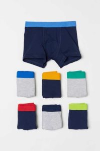 H&M 7-pack Boxer Kurze Hose Kinder Hellgrau Navy Blau | 5293-PXLJQ