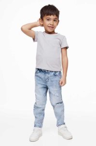 H&M Balloon Fit Jeans Kinder Hellblau | 9806-RBZPO