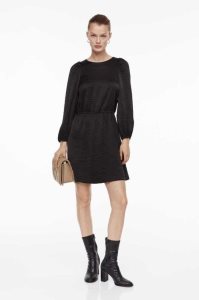 H&M Balloon-sleeved Crinkled Kleider Damen Helllila | 7915-UQKPF