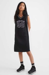 H&M Basketball Kleider Sportbekleidung Kinder Schwarz | 5086-VIDAB