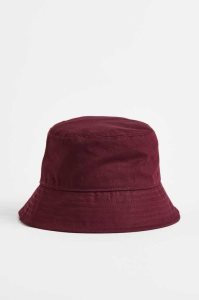 H&M Baumwoll Bucket Hüte Damen Rot | 4657-TVDAO