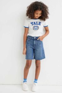 H&M Baumwoll Denim Bermuda Kurze Hose Kinder Blau | 2368-HTFJC