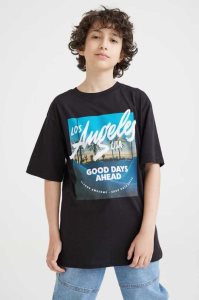 H&M Baumwoll Hemd Kinder Schwarz | 2087-GHFJQ