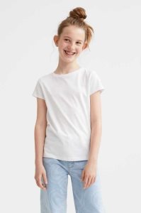 H&M Baumwoll Hemd Kinder Weiß | 7268-UWHPS