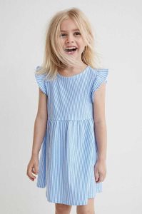 H&M Baumwoll Jersey Kurzes Kleid Kinder Helllila | 7831-DGIYO