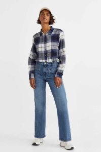 H&M Bootcut Regular Jeans Damen Blau | 6195-EZWJC