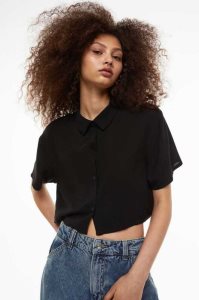 H&M Boxy-style shirt Bluse Damen Hellrosa | 8072-PHOCW