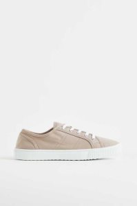 H&M Canvas Sneakers Damen Dunkelblau | 6851-VIKZC