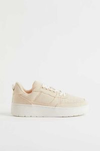 H&M Canvas Sneakers Damen Hellbeige | 1608-CORFZ