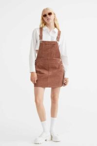 H&M Corduroy Overall Kleider Damen Lila | 5931-XKGUA