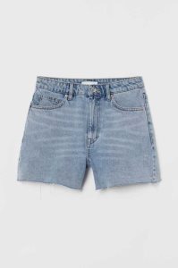 H&M Denim High Taille Kurze Hose Damen Hellblau | 0694-CWREX