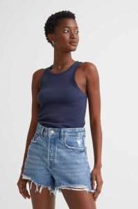 H&M Denim Kurze Hose Damen Hellblau | 7394-VYETK