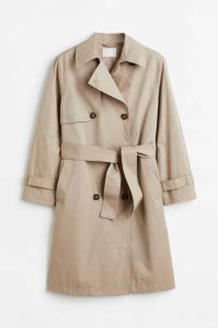 H&M Double-breasted trenchcoat Jacke Damen Dunkelbeige | 3248-MXULY