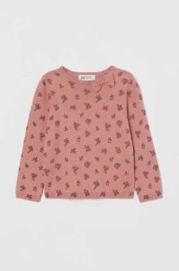 H&M Fine-knit Baumwoll Pullover Kinder Rosa | 3428-RSTDO