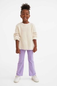 H&M Flared Corduroy Hose Kinder Rosa | 0174-FRLWC