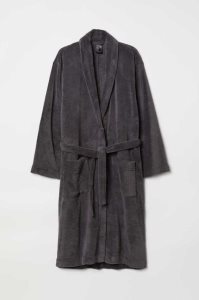 H&M Fleece Bathrobe Loungewear Herren Dunkelblau | 0971-KWPCY