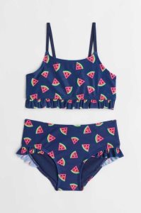 H&M Flounced Bikinihosen Kinder Gelb | 6024-CUPGB