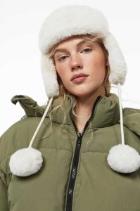 H&M Fluffy Earflap Hüte Damen Weiß | 9548-JIRFT