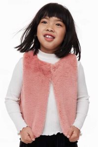 H&M Fluffy Vest Oberbekleidung Kinder Rosa | 6715-OCBLG