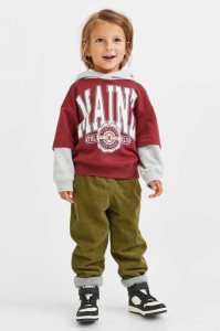 H&M Gefütterte Corduroy Jogginghose Kinder Olivgrün Grün | 3260-WLXPH