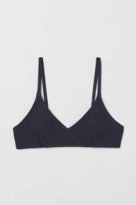 H&M Gepolstert Bikini Top Strandkleidung Damen Dunkelrosa | 2138-NZJUO