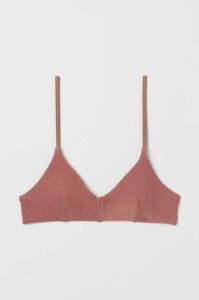 H&M Gepolstert Bikini Top Strandkleidung Damen Hellgrün | 3961-OVUZT