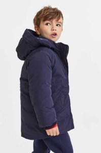 H&M Gepolstert Nylon Parka Oberbekleidung Kinder Navy Blau | 2495-OFZWX