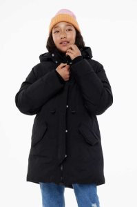 H&M Gepolstert Nylon Parka Oberbekleidung Kinder Schwarz | 6918-EBHGV