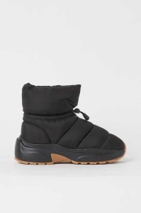 H&M Gepolstert Sneaker-style Stiefel Damen Schwarz | 9824-IQZOU