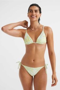 H&M Gepolstert Triangle Bikini Top Strandkleidung Damen Gelb | 9381-CPEDL