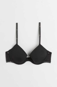 H&M Gepolstert Underwire Bra Unterwäsche Damen Schwarz | 1804-XASZJ