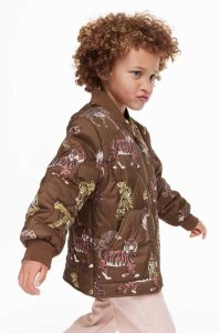 H&M Gesteppt Jacket Oberbekleidung Kinder Dunkelbraun | 1723-JRDFX