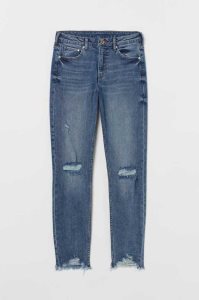 H&M Girlfriend Regular Jeans Damen Blau | 3268-LJXKS