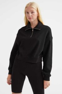 H&M Half-zip Sweatshirt Damen Dunkelbraun | 2068-MJLCI